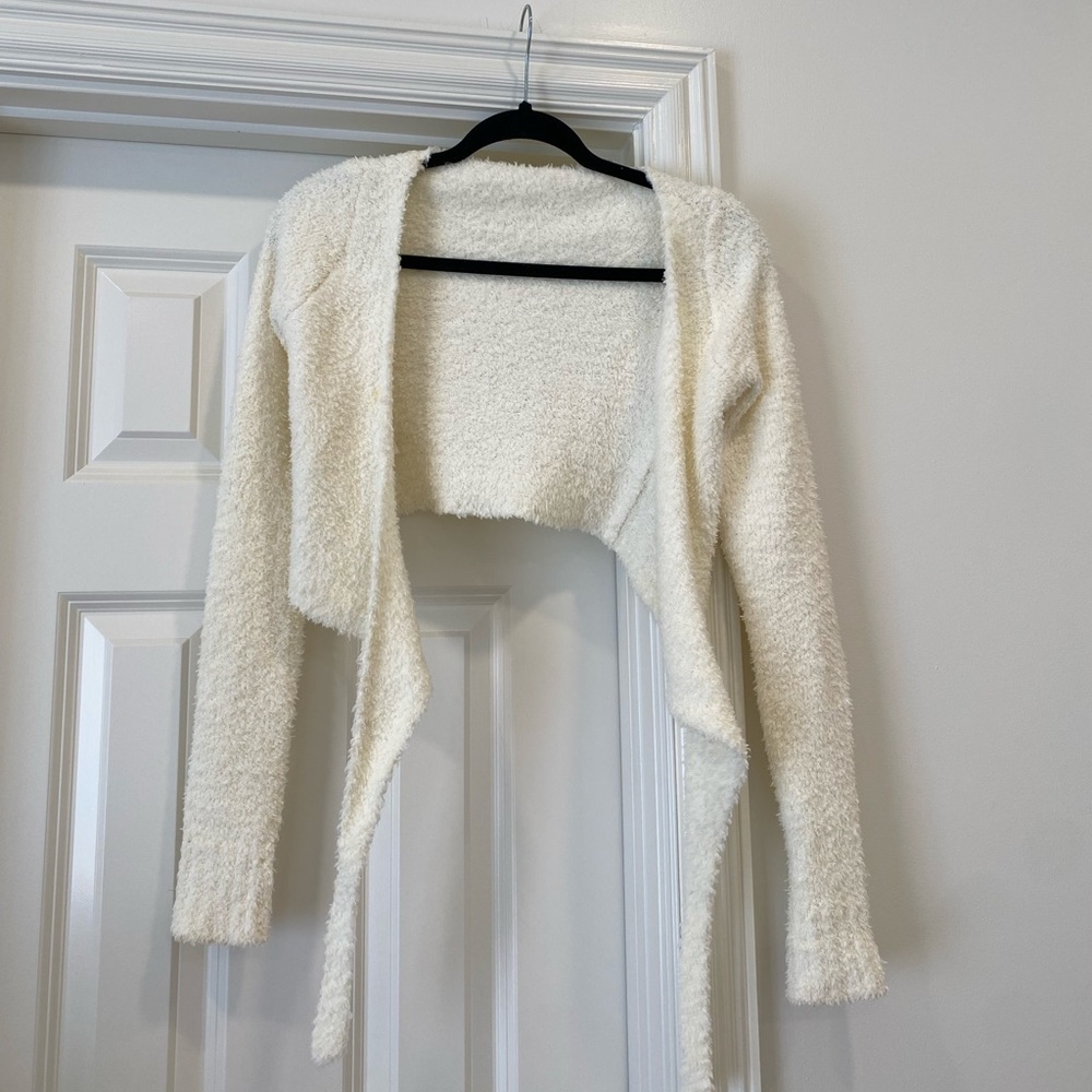SKIMS Cozy Boucle Knit Wrap Top